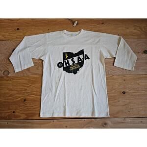 OHSAA 1981 Ohio Track And Field Championships Football Jersey Style T-Shirt Sz M